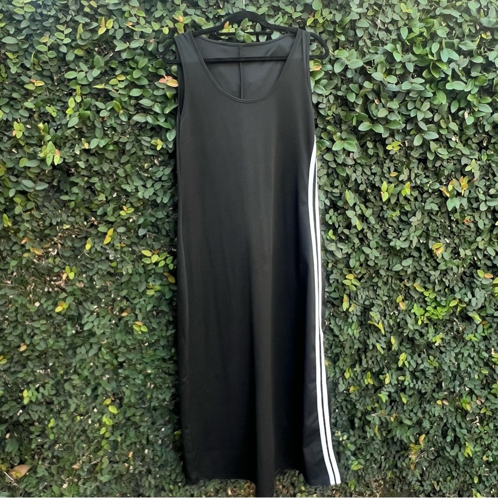 Sports Stripe Long Tank Top Dress